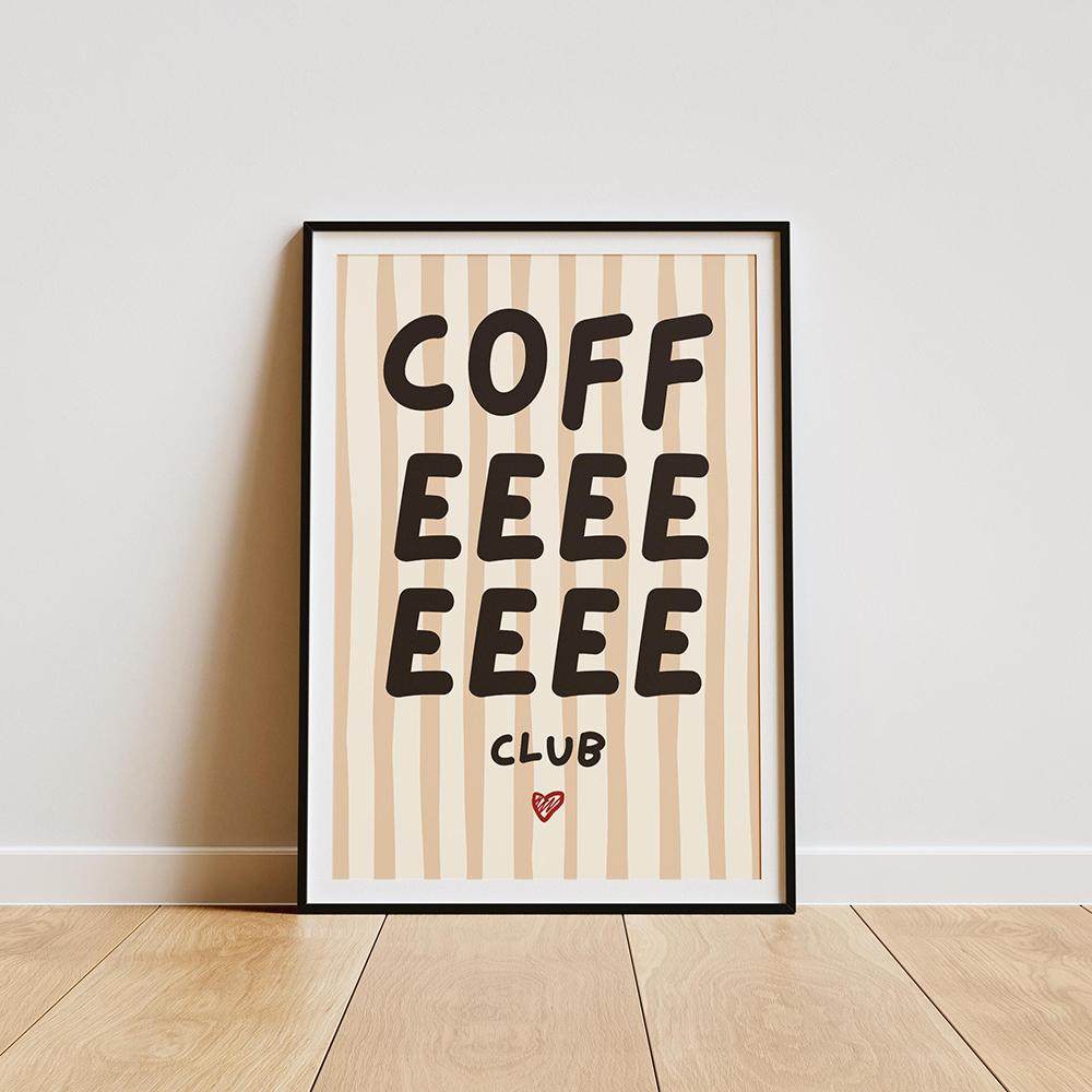 Kitchen Prints, Coffee and Chilli Wall Art Canvas Painting Cafe Decoration Pictures Retro Club Dining Room Murals Poster