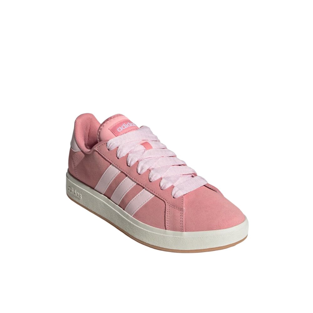 Adidas Grand Court Base 00s Semi Pink Spark Women Sneakers Clear-Pink Off-White JR7110