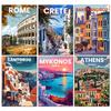 5D DIY  Diamond Embroidery World Landmark Buildings Diamond Painting Scene Theme Cross Stitch Set  Art Decoration Gift