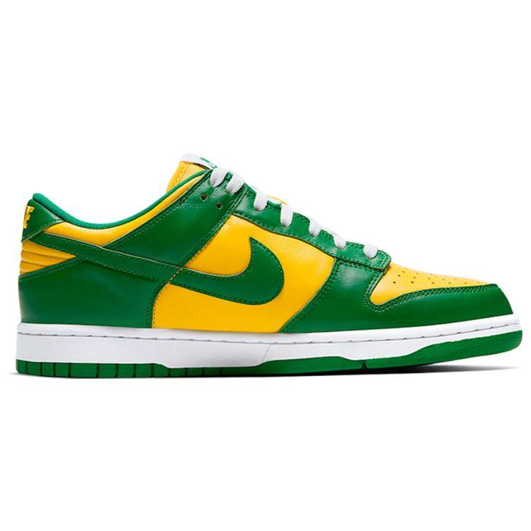 Nike Dunk Low SP Brazil 2020 Кроссовки унисекс Зеленый Varsity-Maize Pine-Green CU1727-700