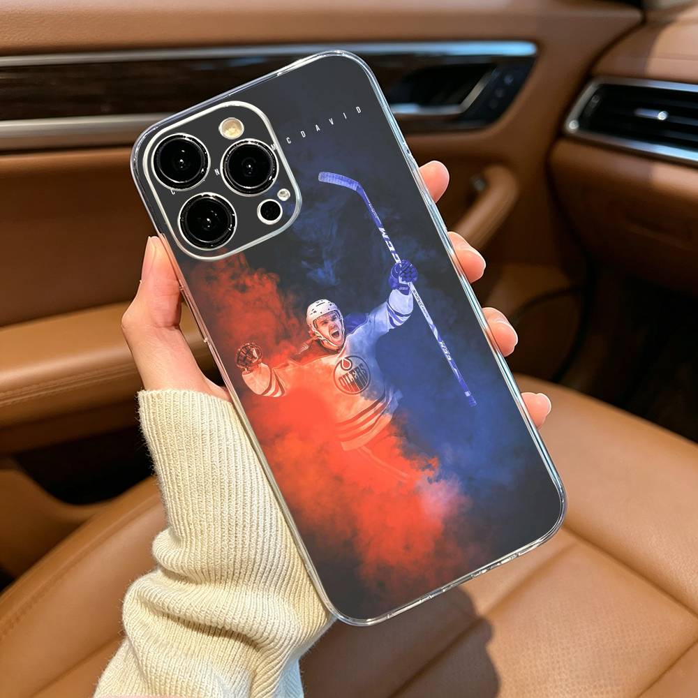 Чехол для телефона C-Connor McDavid 97 для iPhone17,16,15,14,13,12,11 ,Pro Max,16/15/14 Plus Прозрачная крышка
