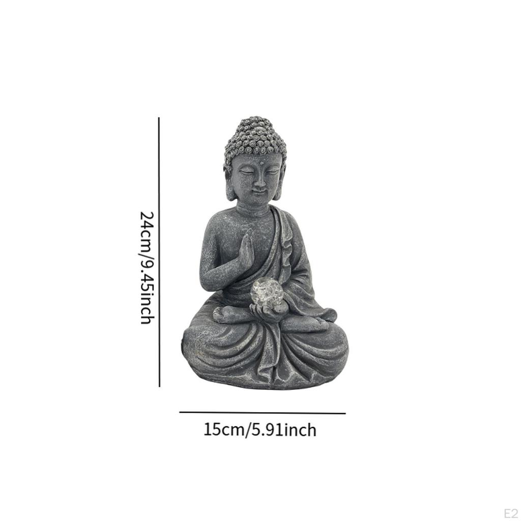 Скульптура Будды с солнечным светом для украшения сада