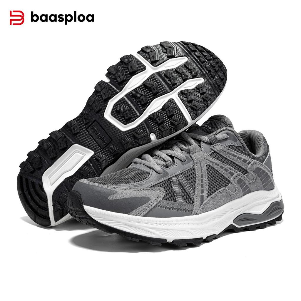 BAASPLOA Мужские кроссовки для бега, сетчатые, дышащие, мужские кроссовки для бега на открытом воздухе, нескользящие, ретро, мужские модные кроссовки для бега на открытом воздухе