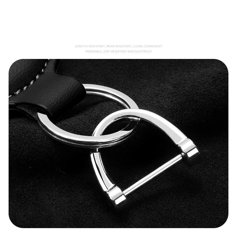 PU Leather Car Keychain Key Decoration Ring Anti-Loss Pendants For Honda Civic Accord Fit City Vezel CR-V Odyssey Pilot Jazz HRVOW3