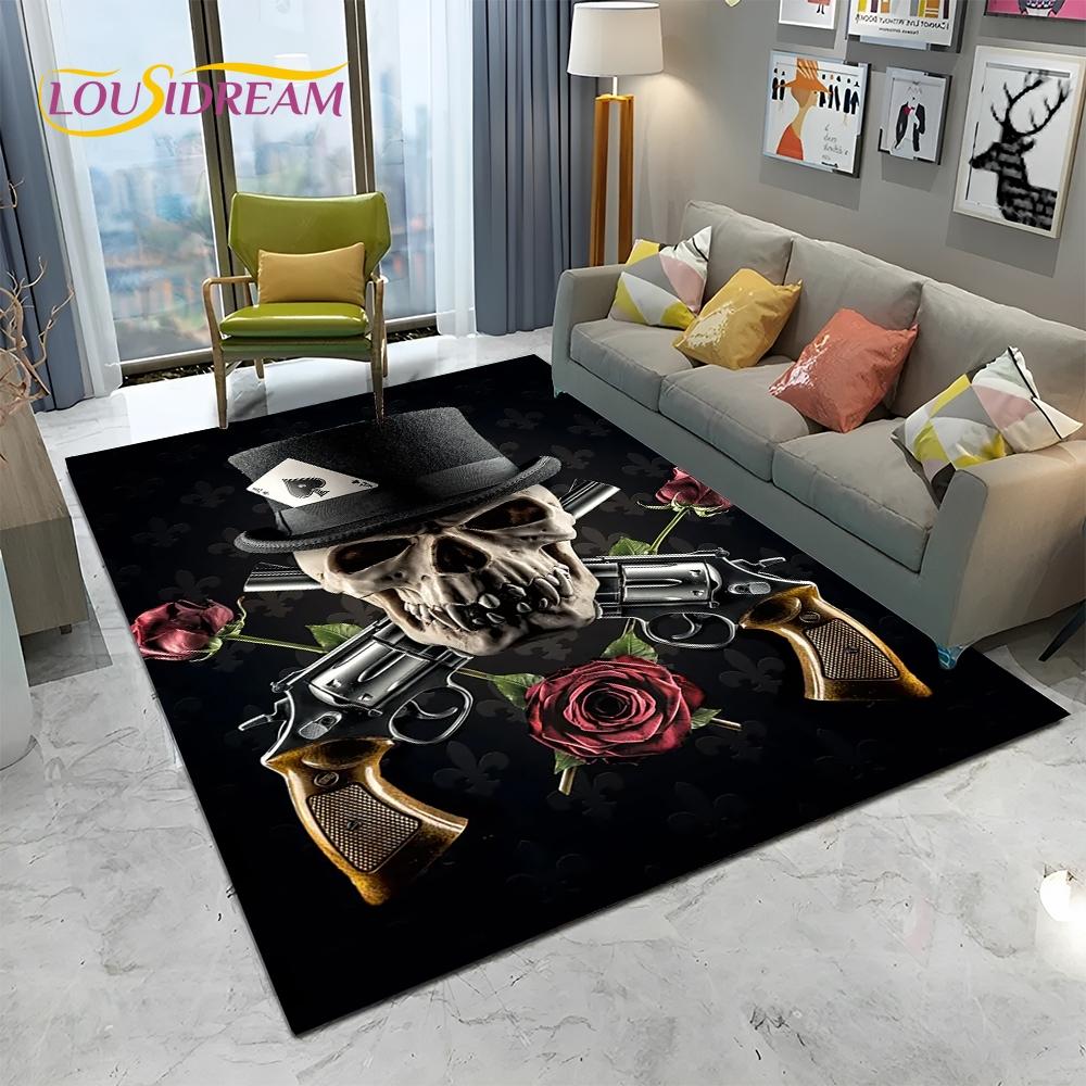 3D Hard Rock Band Guns N Roses Sign Carpet Rug для дома, гостиной, спальни, дивана, коврика для двери, детский коврик, нескользящий напольный коврик