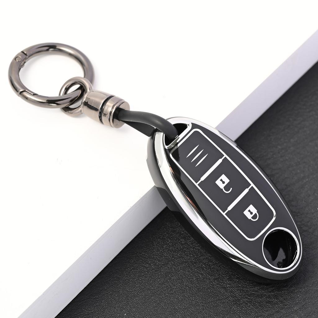 Чехол для дистанционного ключа из ТПУ для автомобиля, брелок для Nissan Qashqai Pulsar March 370Z Micra Juke Note Tiida Wingroad NV200 Leaf Cube