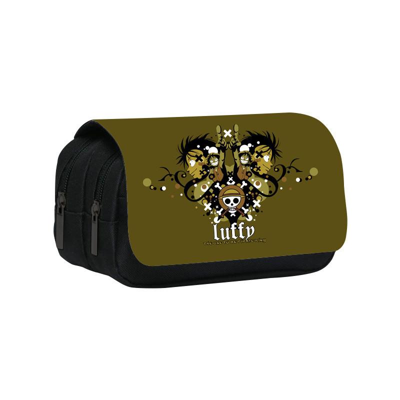 One Piece Large Capacity Double Layer Stationery Bag With Durable Nylon Material