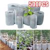 100-500pcs Non-woven Fabric Seeding Bags Plant Grow Bags Seed Nursery Bag Garden Seedling Growing Planter Pots Biodegradable