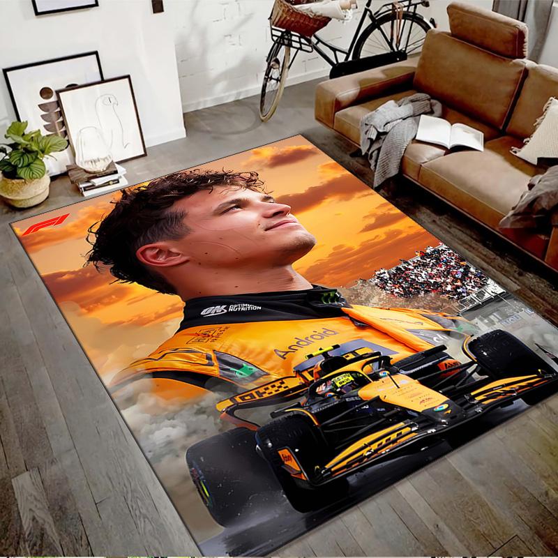 1pc Landos Norris Racing4 Design Printed Area Rug Carpet for Bedroom Living Room Home Decor Rugs Mat Non Slip Mat Rug for Bedside