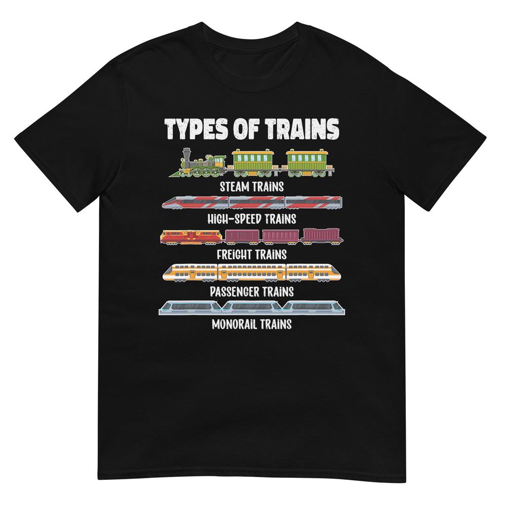 Types Of Trains Steam Locomotive Toddler Kids Boystrains Tshirt