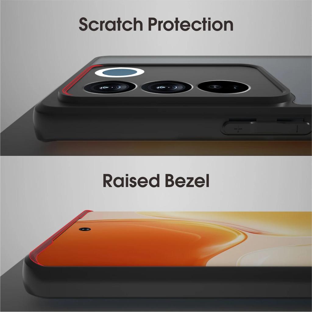 (Comes with wrist strap)for Vivo S16 Pro Case Phone Case,Soft TPU Hard Translucent Matte Back Slim Fit Shockproof Protective Case Cover - Camo Black