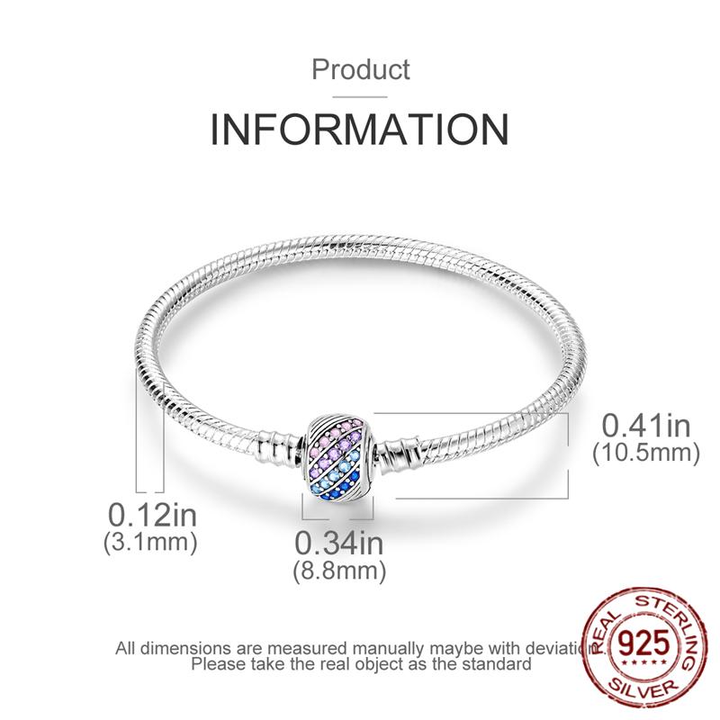 Браслеты из серебра 925 пробы, оригинальные 17-20 см, браслеты в виде звезд и глобусов, защитная цепочка, розовый замок с сердечком, DIY подвески, бусины, ювелирные изделия, подарки