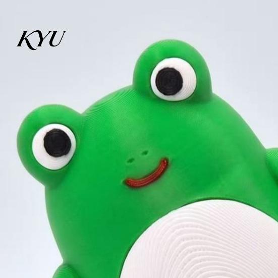 Educational Growth Accompanying Gifts 3D Printed Mini Frog Tumbler Toy, Roly-Poly Wobbling Cartoon Miniature Figures, Baby Attention Grabbing