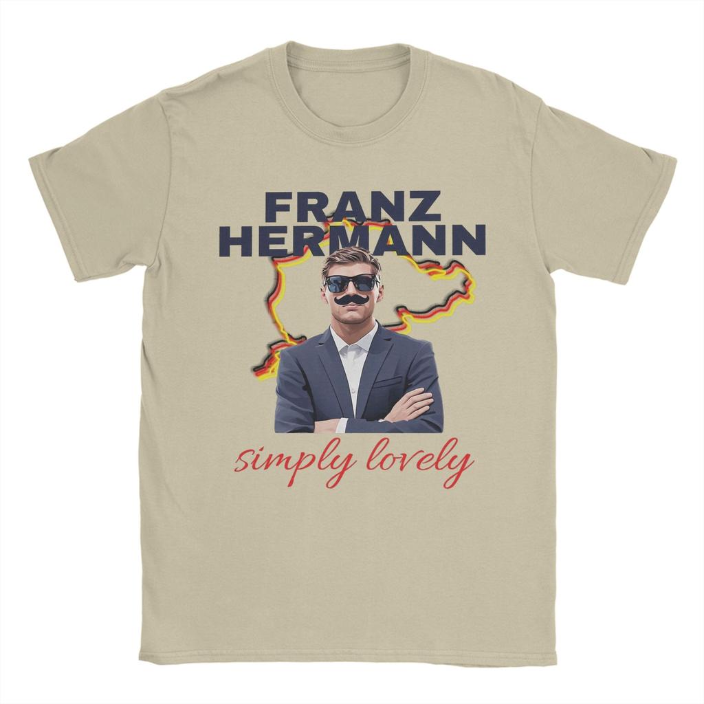 Мужские футболки Franz Hermann Crazy из чистого хлопка с коротким рукавом, футболка с круглым вырезом, одежда, лето