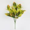 Множество искусственных зеленых растений, семиголовый букет из ползучих кленовых листьев и персидских листьев, украшение для двора и гостиной