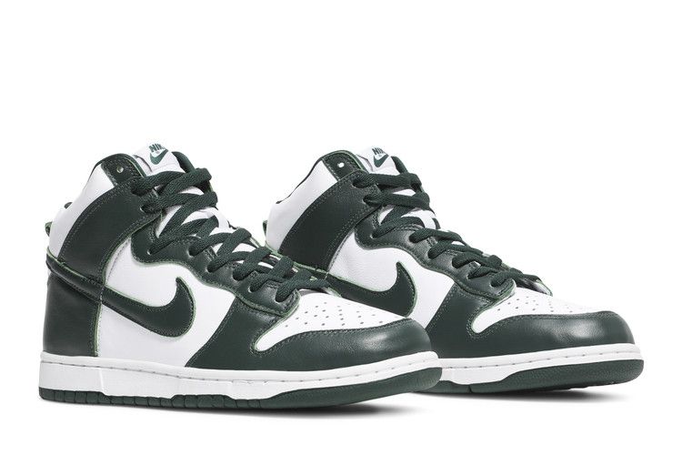 Men's Sneakers Nike Dunk High Spartan Green White/Spartan Green-Spartan Green