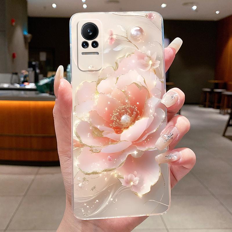 Phone Case For Xiaomi Civi 1 1S 5G Casing Clear Fashion Butterfly Flowers Soft TPU Silicone Cover For Xiaomi Civi1 Civi1S Case