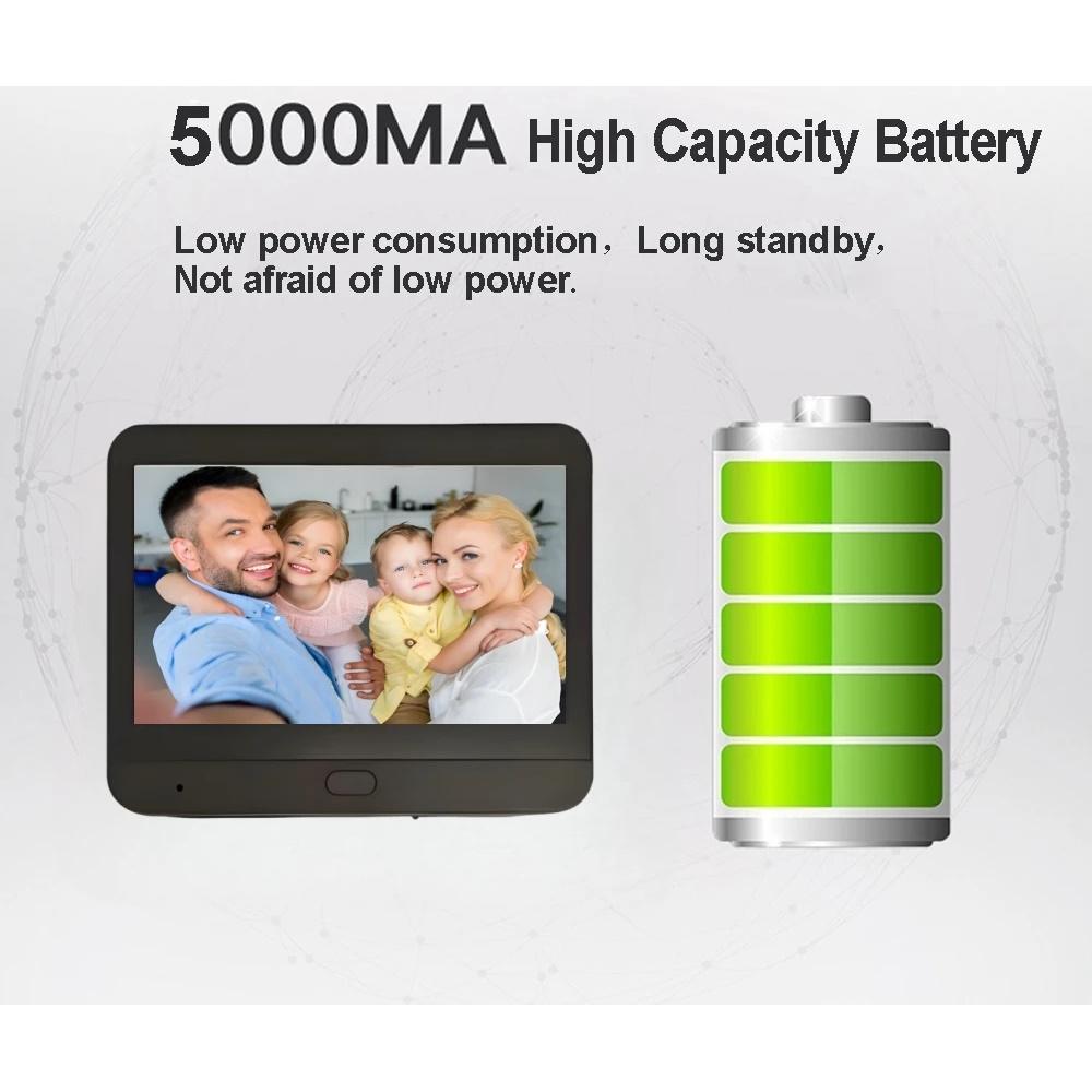 1080P Tuya Smart 2.4G WIFI цифровой дверной глазок 4,3-дюймовый цифровой беспроводной дверной звонок камера дверной глазок безопасности