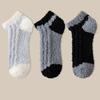 3Pairs Thickened Coral Fleece Socks Winter Warm Boat Socks Women Floor Plush Socks  Winter