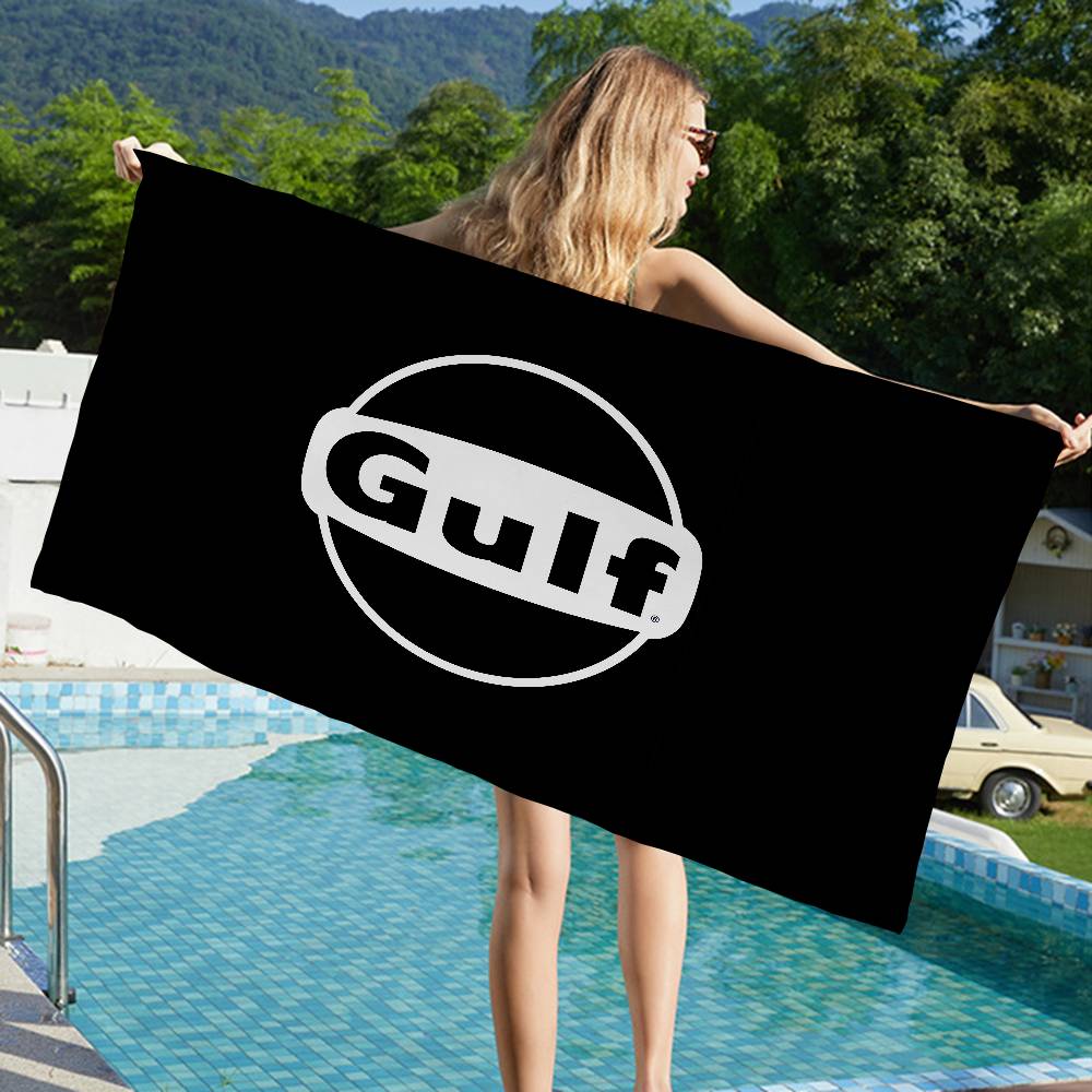 G-Gulfs Racing logo Microfiber Blanket Quick Drying Beach Towels Oversized Printing Super Absorbent Pool Towel Blanket