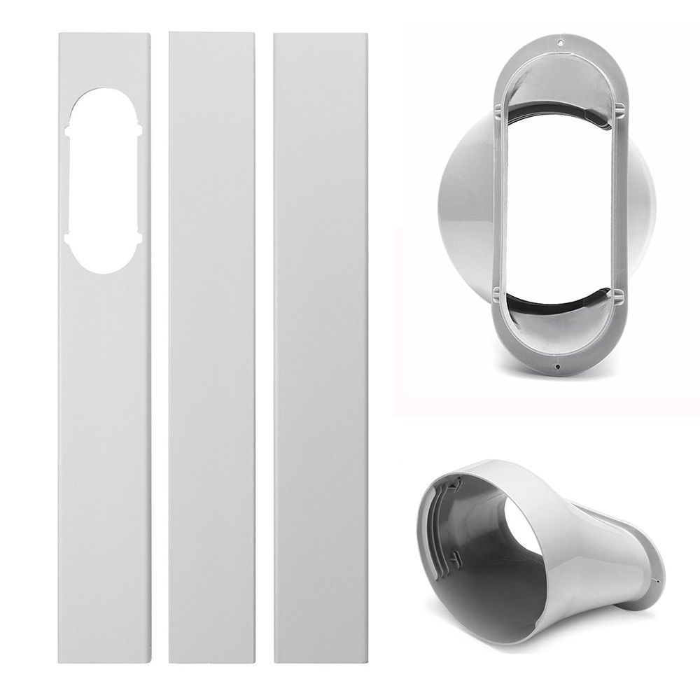 2/3Pcs PVC Portable Adjustable Air Conditioner Window Slide Kit Plate Or 1Pc Exhaust Pipe Interface Or 1Pc Window Adaptor