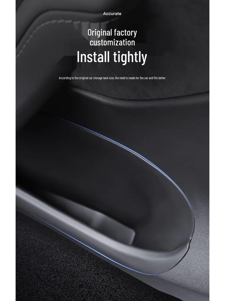 Tesla Model Y/3 Enhanced Door Storage Box & Slot Mat Set