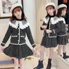 Girls' Spring Autumn Children's Collar Sets Spring Skirt
