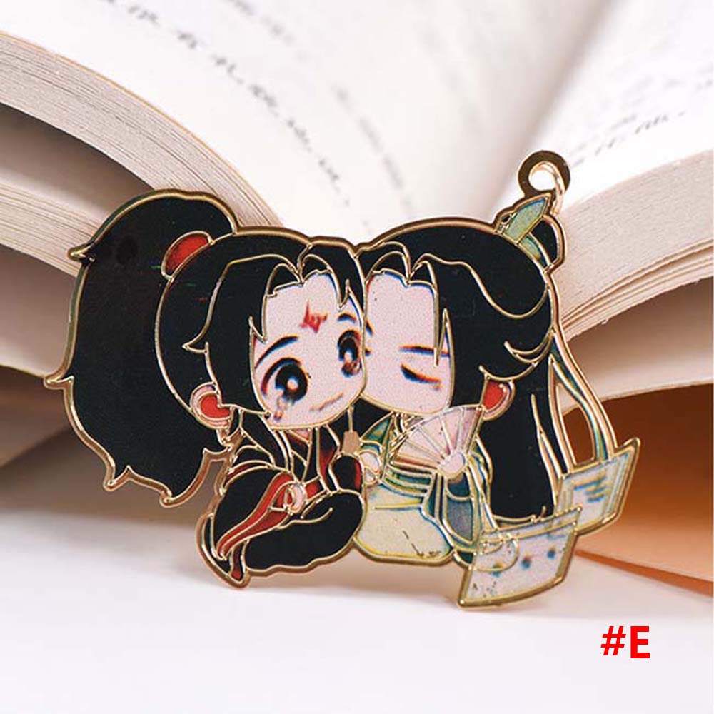 Подарочные металлические школьные принадлежности Wei Wuxian Lan Wangji, канцелярские принадлежности Mo Dao Zu Shi, маркеры для книг, закладки
