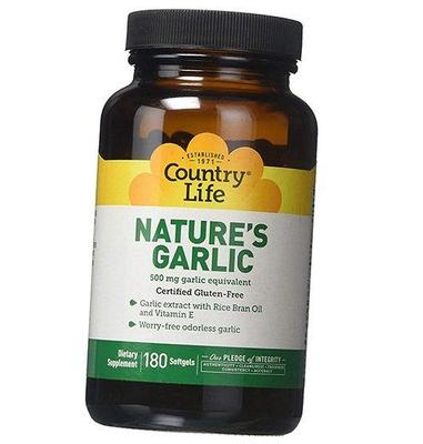 Экстракт масла чеснока без запаха, Nature's Garlic 500, 180гелкапс (71124004)