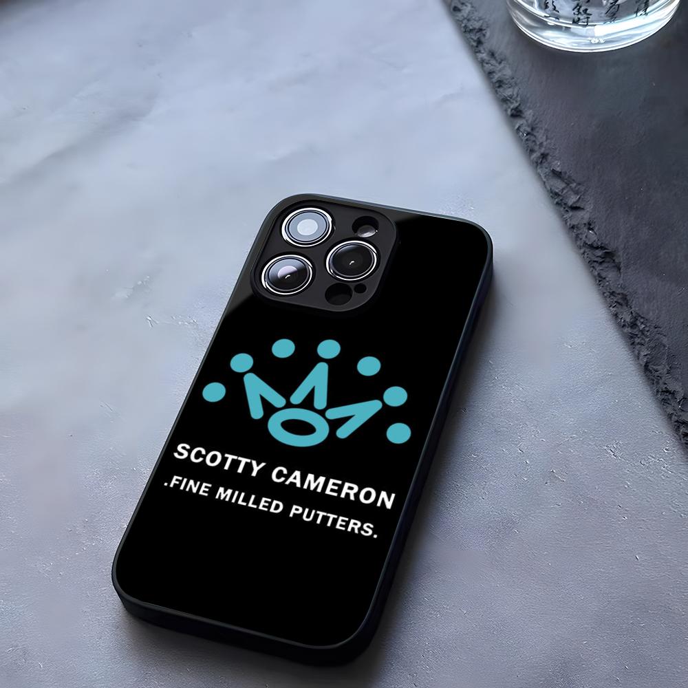 Черный Чехол для Телефона ScottyS Camerons Флаг Закаленное Стекло Для IPhone 17 13 14 16 12 15 11 Pro Max Plus Mini X XR SE2020 Coque