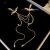 Vintage Birds Badge Pin Corsage Ornaments Chinese Style Brooch Pin Long Fringe Brooches  Decor