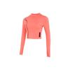 Short Slim Comfortable Breathable Casual Long Sleeve T-Shirt Women Tops Pink 1365641-819