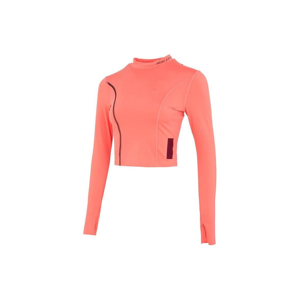 Under Armour Short Slim Comfortable Breathable Casual Long Sleeve T-Shirt Women Tops Pink 1365641-819