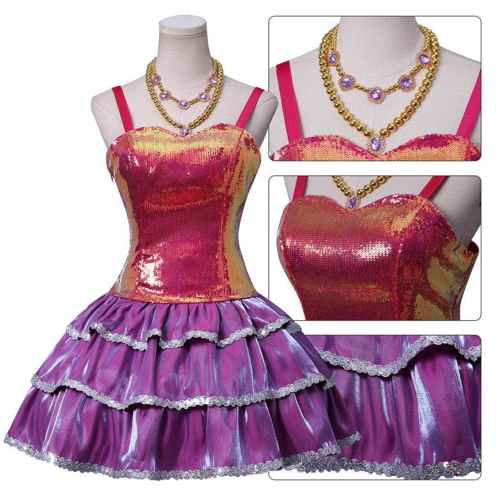 Barbie Life In The Dreamhouse Barbie Cosplay Costume With Satin And Cotton Fabric For Anime Fans