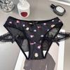 Cartoon Print Pattern Panties Low Waist Sexy Leg Rope Slimming Triangle Women’s Panties
