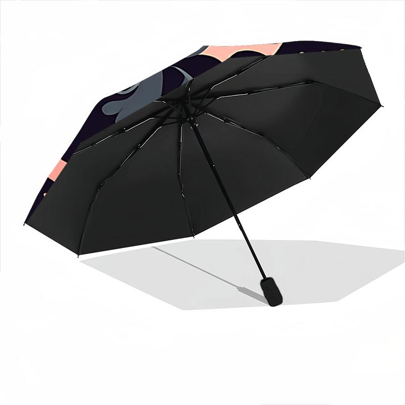 1pc Cute Bat Design Automatic Opening/Closing Umbrella, 8-Rib Outdoor Umbrella, Travelers, Daily Use.F024