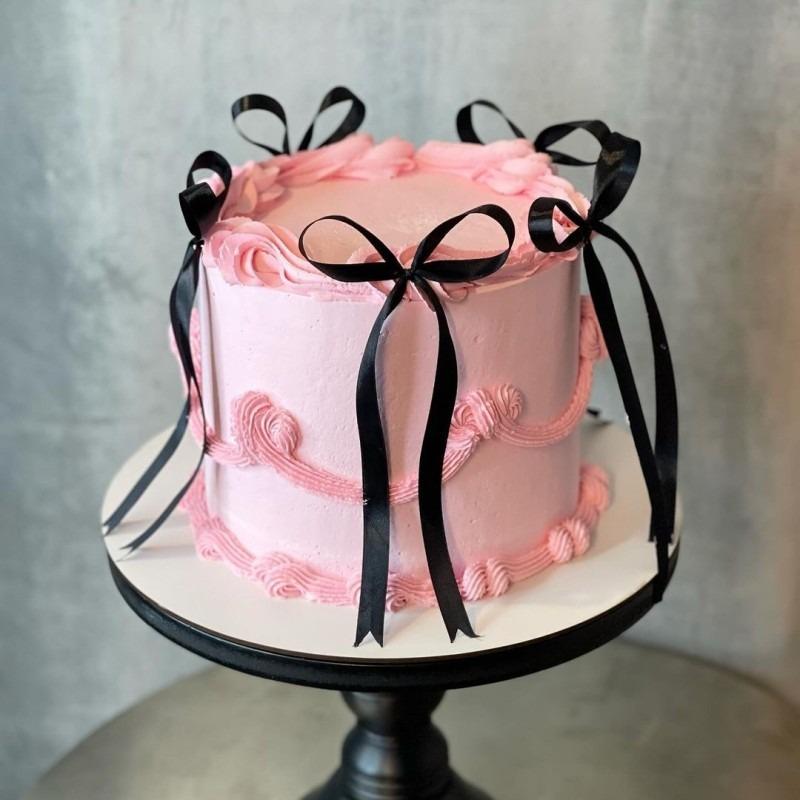 10 шт. Красно-розовые ленты-банты для украшения торта, ленты-банты, топперы для торта на день рождения, свадебные принадлежности для вечеринки, десерты, подарки, декор