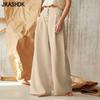 Women's Fashion Casual Solid Color Print High Waist Trousers Pants & Capris