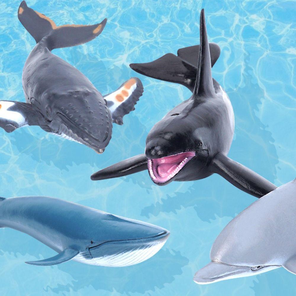 Shark Cachalot Whale Figurines Marine Animals Ocean Action Figures Gift Simulation Sea Life