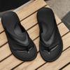 Men's Flip Flops Non-slip Flat Sandals EVA Summer  Women's Slippers Lightweight Casual Beach Shoes Solid Bathroom Slippers