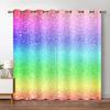Блестящие Радужные Шторы Яркие Красочные Звездное Небо Оконные Шторы Для Гостиной Dceor Роскошные Блестящие Фоновые Оконные Шторы