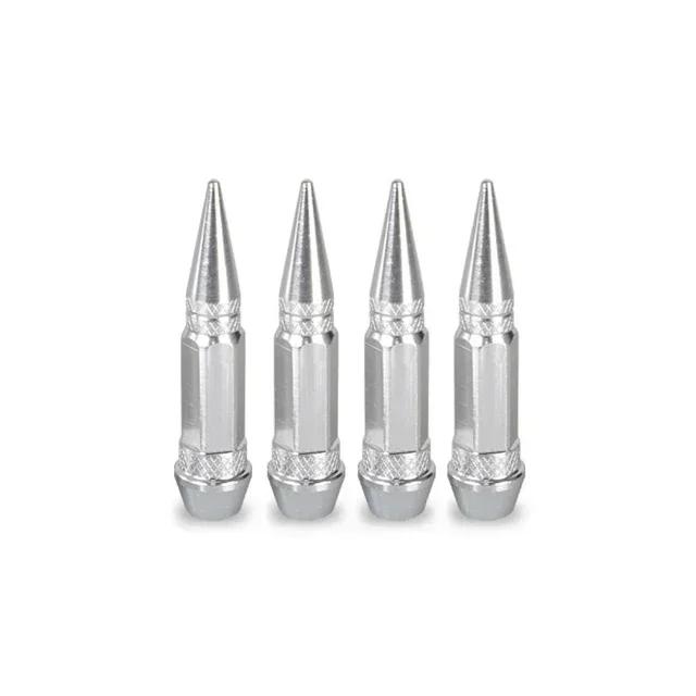 4Pcs 45/60mm Tire Valve Stem Cover Spiked Wheel Valve Cover Bicycles Tyre Hub Valve Stem Cover Motorcycle Tire Valves Covers Hat