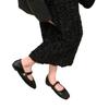 Flat-bottomed Square-headed French Mary Jane Single Shoes Women's Shoes 2025 New Summer Xiaoxiangfeng Soft-soled Beanie Ladyshoes