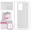 apgo Protective Skin Sticker for the Back Compatible with Oppo A94 5G, Wrap Film, Foil, Vinyl - Pattern Transparent Carbon