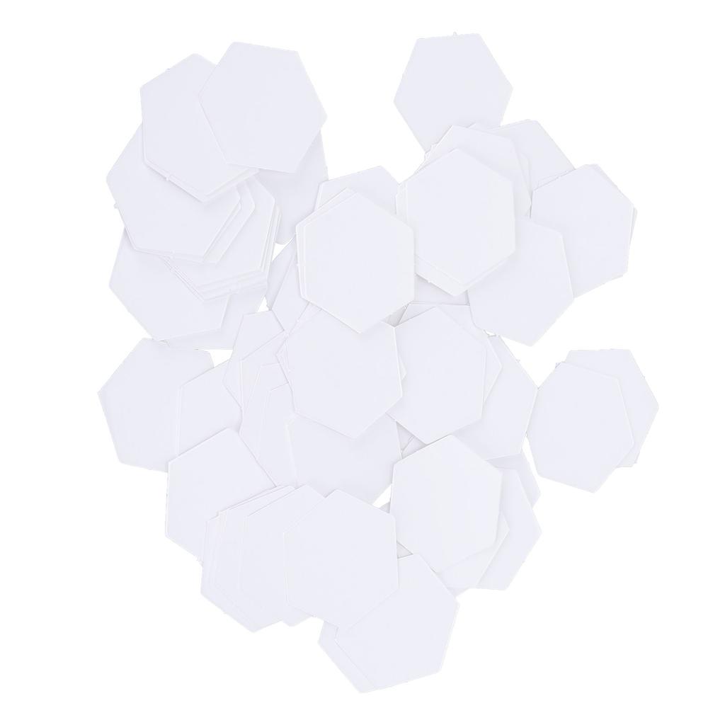 100Pcs PatchWork Template Hex Paper Modelboard Quilting Sewing Craft DIY Stitching Tool(16mm Hex )