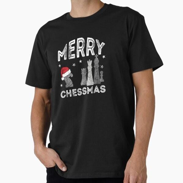 Merry Chessmas Christmas Chess gift for Chess Player Premium T-Shirt M-2XL Gift,