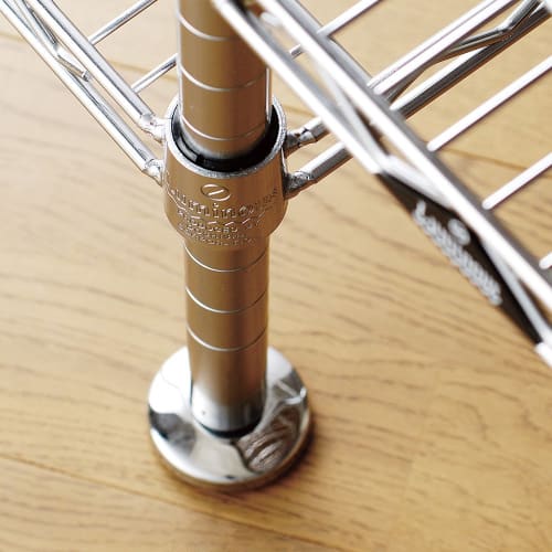 Doshisha Luminous Rack Steel Rack Circular Adjuster (5.5cm Diameter, 1 Piece) for Increased Stability and Anti-Tip Preventive Feature. Made of Polypro