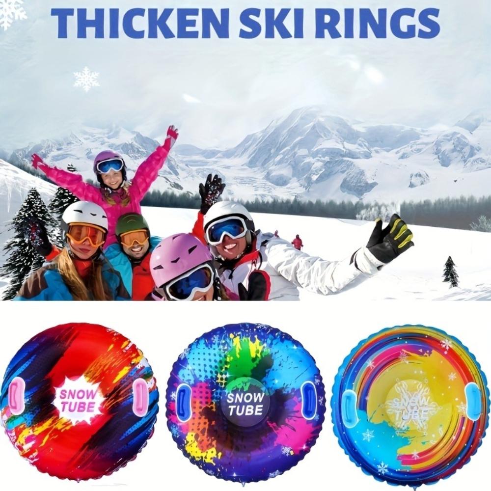 Colorful and Fashionable Inflatable PVC Foldable Winter Ski Ring Suitable for Snow Drifting/outdoor Leisure Family Activities