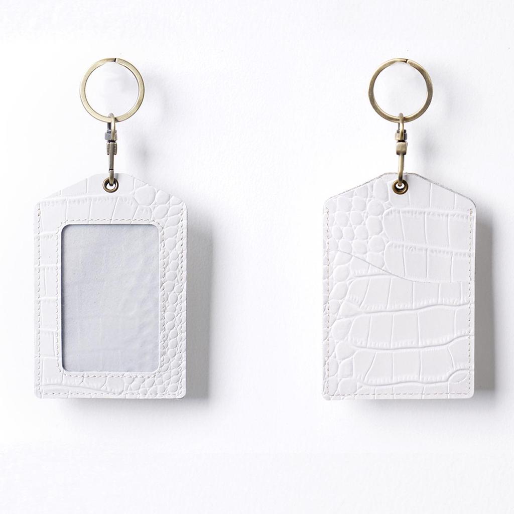 Leather ID Holder & Badge Protector for Work, Student, and Campus Access