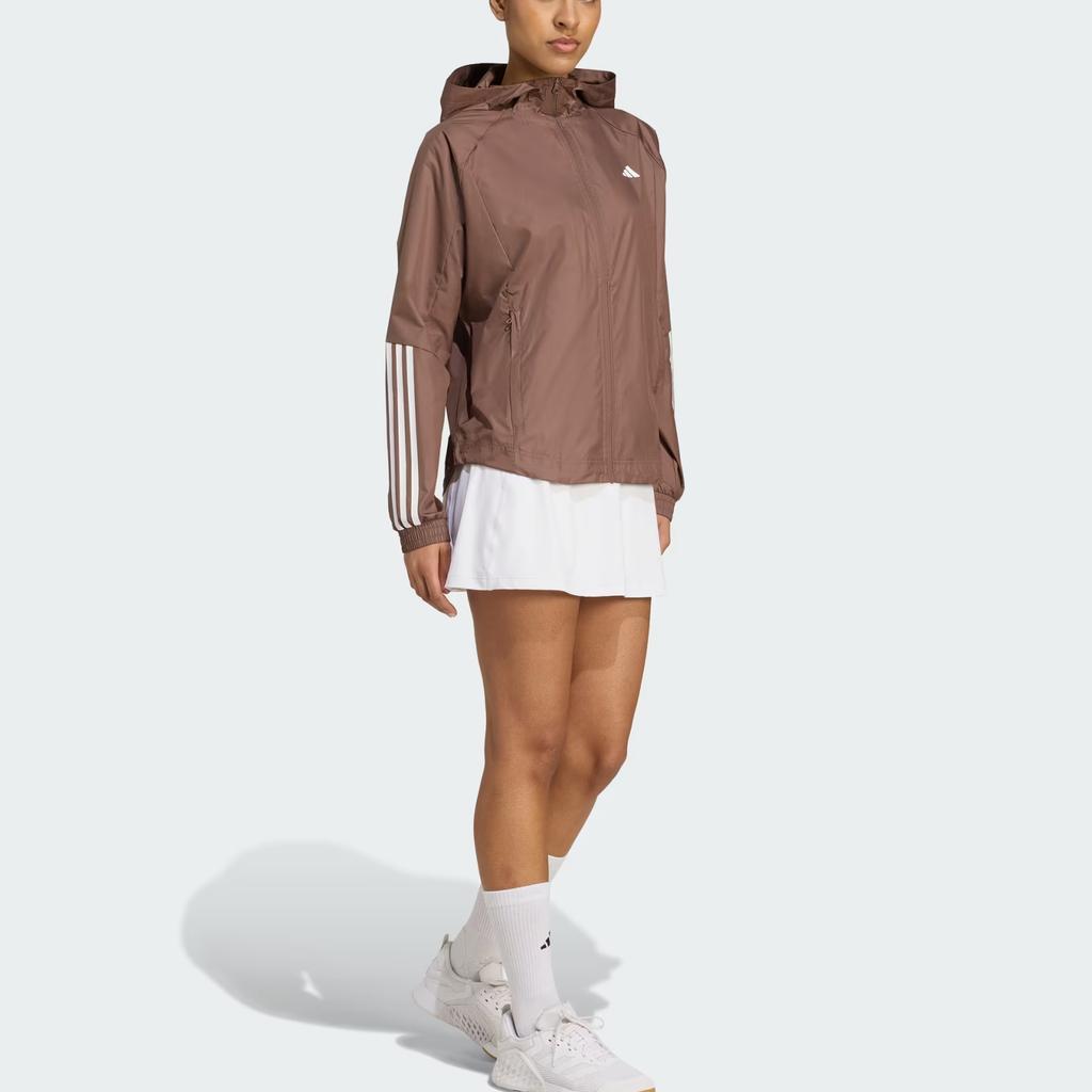 Adidas Ветровка Wind.RDY Hyperglam Свободного кроя Ветрозащитная Дышащая Удобная Куртка на молнии с рукавами «летучая мышь» и длинными рукавами Женская куртка JX7381